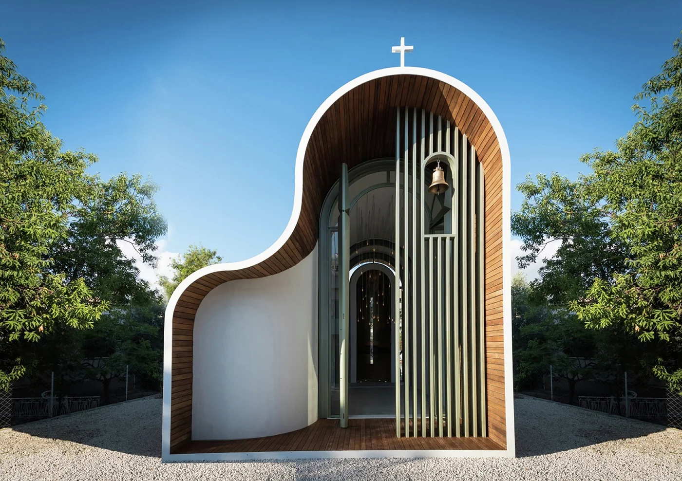 Architect Michail Georgiou Designs Sculptural Greek Orthodox chapel ...